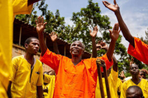 prisoners rejoicing